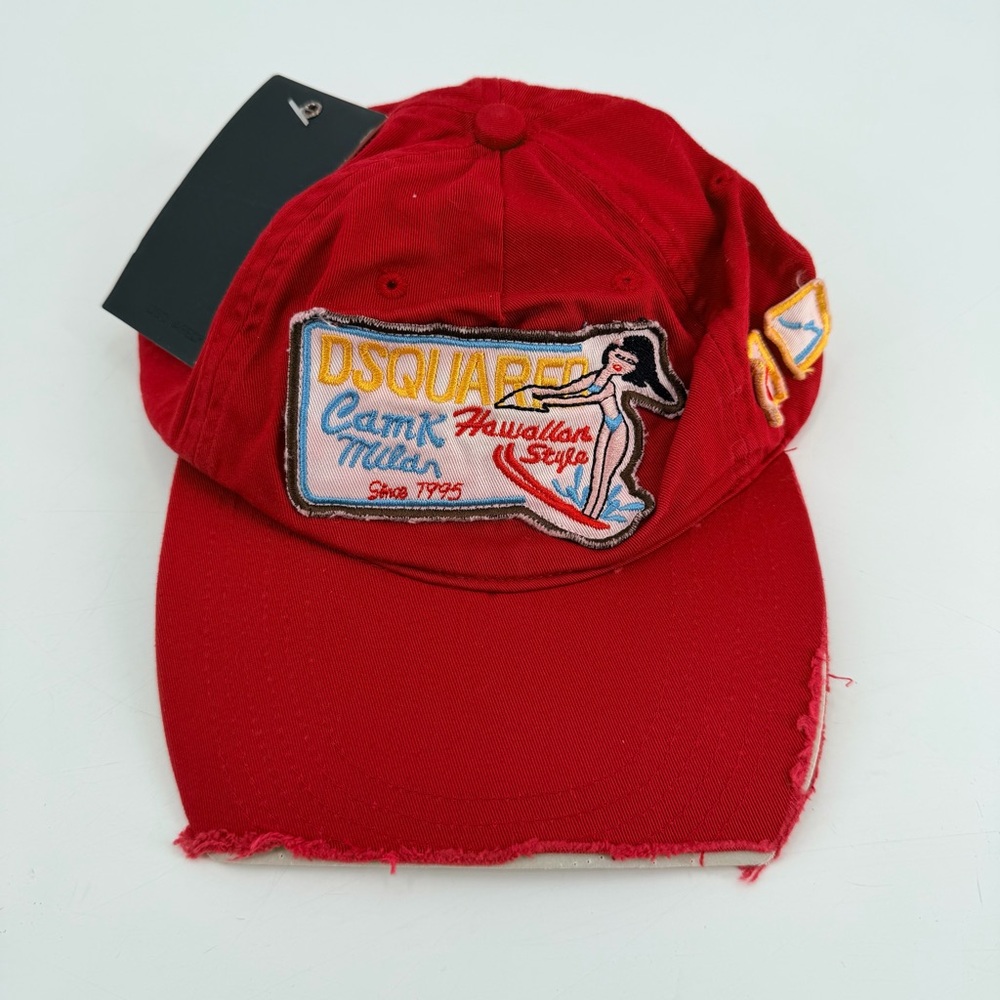 DSQUARED Distressed Patch Squared Hat DSQUARED2 - image 1